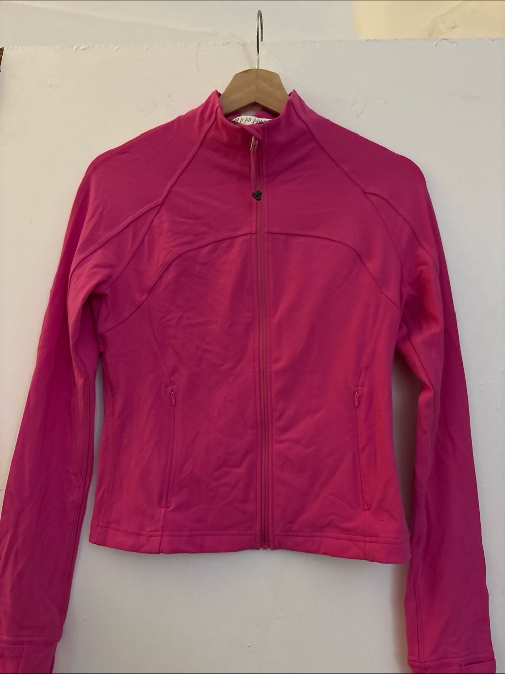 🍒LULULEMON sz 8 CROPPED DEFINE Jacket SONIC PINK Hot Barbie Pink *NULU